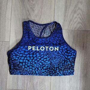 Wear It To Heart Peloton Vibrant Blue Textured Sports Bra